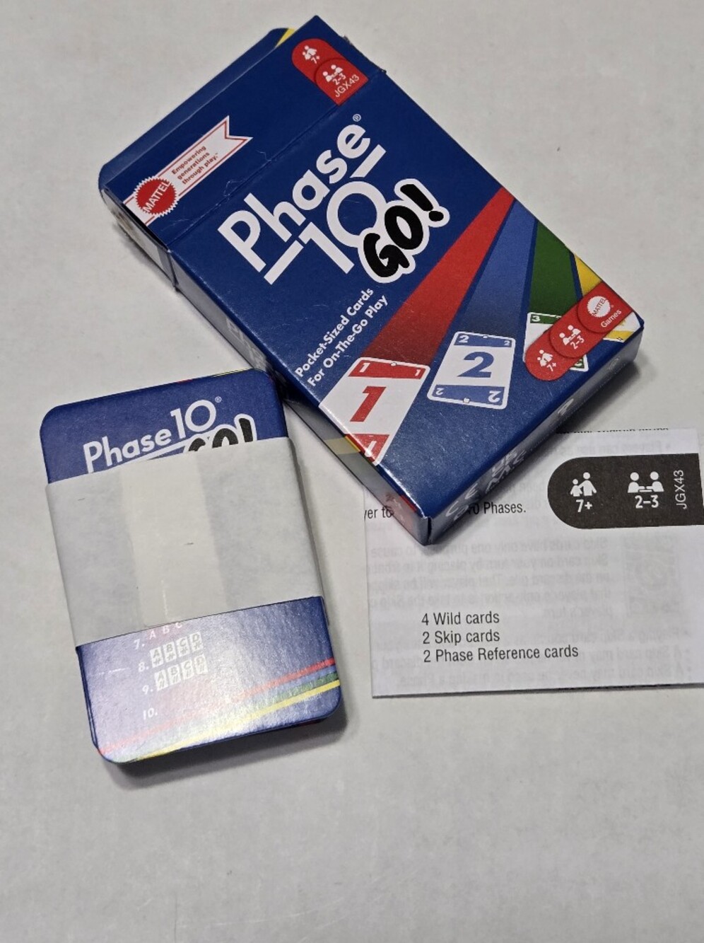 Travel Size Card game Phase 10 Go!  NEW